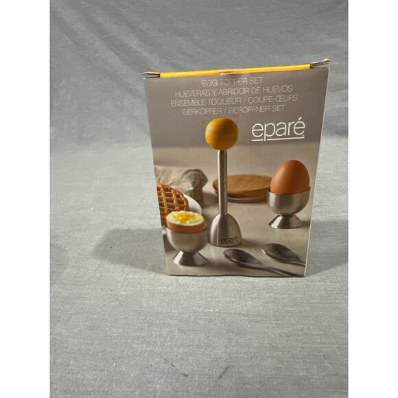 Egg Topper Cutter Set, Stainless Steel Egg Cracker Tool & Egg Shell Opener - Picture 5 of 5
